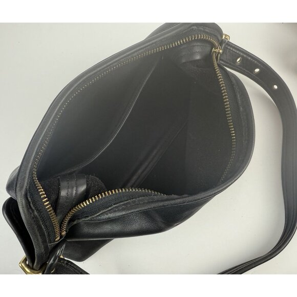 Vintage COACH 9059 Glove Tanned Leather Legacy Shoulder Hobo Purse Y2K Black - Picture 6 of 15